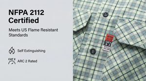 <b>Flame</b> Retardant Cotton Workwear Protective Safety Uniform Industrial Waterproof ANSI Class 3 Custom Logo OEM SELF INDUSTRY - Product Image 4