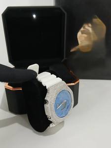 Buss Down Pass Diamond Tester GA2100 Lunette de montre Moissanite personnalisée entièrement sertie de pierres, accessoire de montre Moissanite - Product Image 4