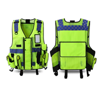Ayarlanabilir Yansıtıcı Polyester Güvenlik Yeleği İnşaat Alanları İçin Özelleştirilebilir Logolu Yansıtıcı Ceket