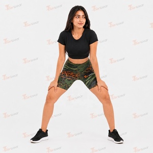 Shorts Deportivos Sublimados para Mujer, Ropa Deportiva Transpirable con Estampado Personalizado, Pantalones Cortos para Gimnasio, Correr, Entrenamiento Físico - Product Image 2