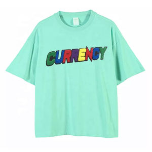 Nouveau T-shirt en coton léger de haute qualité, respirant, surdimensionné, avec broderie chenille, personnalisable avec logo, pour hommes, vente en gros - Product Image 6