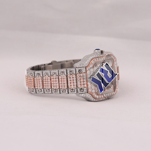 Reloj de Moissanita Premium Estilo Diamante, con Incrustaciones VVS, Estilo Hip Hop para Hombre a Precio Accesible - Product Image 5