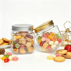 Wholesale Empty 530ml PET Square <b>Jar</b> - 18oz Food Grade <b>Plastic</b> Container for Candy Nuts Snacks Honey Storage Custom Packaging - Product Image 4