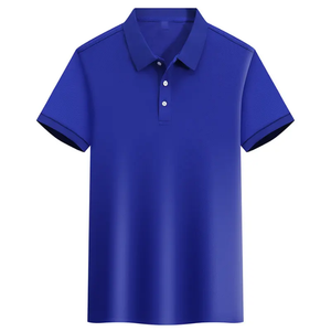 Polo de golf uni de luxe de haute qualité pour homme en polyester, noir, avec logo personnalisé et faible MOQ - Product Image 3