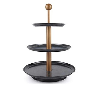Support à gâteau rond en aluminium finition argentée, idéal pour la décoration, vaisselle de table pour mariages et fêtes - Meilleure vente - Product Image 6