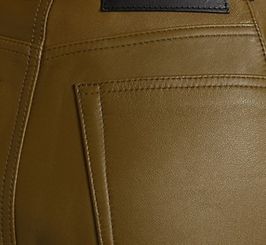 Pantalon en cuir pour femme, coupe ajustée, hiver, haute qualité OEM, respirant, imperméable, séchage rapide, pour la gym, les entraînements, usage quotidien, vente en gros - Product Image 6
