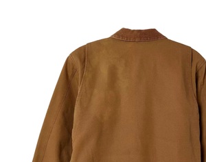 Custom Logo <b>Men</b> Vintage Work <b>Jacket</b> Streetwear Canvas Waterproof Zipper Turn-down Collar Thick - Product Image 3