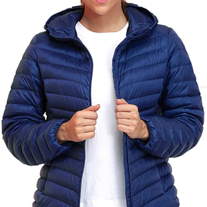 Latest Design Women's Puffer Jacket High Quality Custom Made Logo Design <b>Zipper</b> Puffer Jackets For Women - Product Image 6