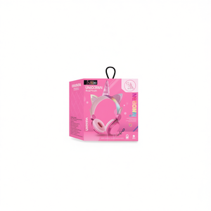 Auriculares Bluetooth Unicornio para niños con orejas de gato, colores rosa, morado y azul AH808 - Product Image 1