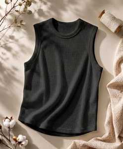 Camiseta sin mangas de poliéster para hombre, cuello redondo, color liso, informal, transpirable, talla XL - Product Image 3