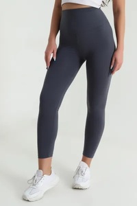 Pantalon de yoga taille haute pour femme, effet push-up, très élastique, sans couture, longueur intégrale, en Spandex/Nylon, tendance TikTok - Product Image 3