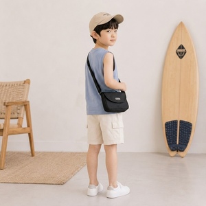 T-shirt pour enfants style coréen minimaliste, 95% coton, 5% élasthanne, tricot respirant et confortable, manches courtes - Product Image 3