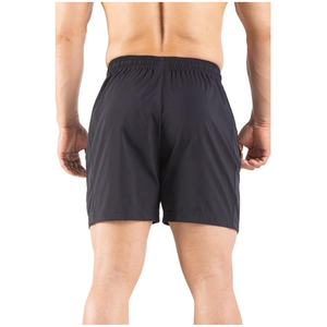 Pantalones cortos para hombre de color liso, de secado rápido, con cordón en la cintura y bolsillos, pantalones cortos informales de poliéster tejido, pantalones cortos de cintura media - Product Image 2