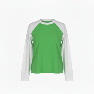 Nueva Camiseta de Manga Larga Raglán de Algodón 100% de 250 g/m² para Primavera/Otoño, Estilo Holgado y Moderno para Mujer, Camiseta de Béisbol Unisex - Product Image 6