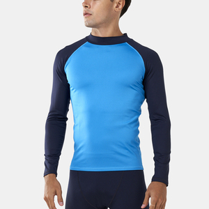 Mens <b>Compression</b> Rash Guard Moisture Wicking Stretch <b>Shirt</b> For Swimming Surfing Snorkeling And Active Training - Product Image 1