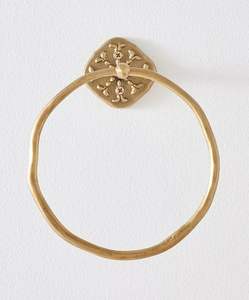 Decorative Iron Towel Ring For Bathroom Wall Mounted Hand Towel Holder Vintage Finish <b>Strong</b> Metal Frame - Product Image 6