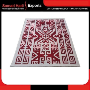 Vente de tapis indiens en laine faits à la main, abstraits et modernes, tapis tuftés à la main par des artisans, tapis de cuisine, tapis brodés, fournisseur d'usine, vente en gros - Product Image 3