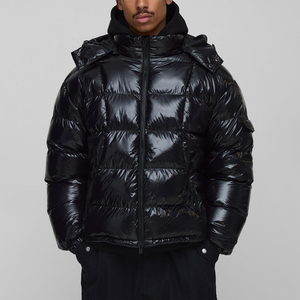 Blouson matelassé pour homme – Manteau d'hiver décontracté en tissu doux – Blouson court matelassé pour homme – Manteau streetwear chaud de qualité supérieure - Product Image 4