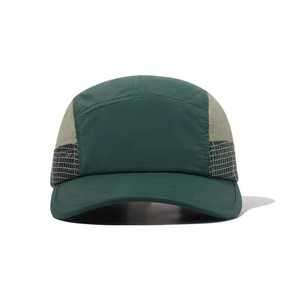 Casquette de sport décontractée unisexe respirante 100% coton verte avec panneau en maille réglable pour l'extérieur toutes saisons adulte - Product Image 4