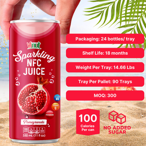 VINUT 330ml Eau pétillante Jus de grenade Marque privée Échantillon gratuit Fabricant OEM ODM ISO HALAL KOSHER - Product Image 2