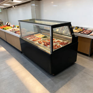 Vitrine réfrigérée moderne à ouverture arrière, à poser au sol, à faible consommation d'énergie, prête à l'emploi pour les magasins de charcuterie - Product Image 1