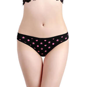 Braguitas Románticas Personalizadas con Logotipo para Mujer, Tejidas, Ecológicas, de Talle Medio, Tallas Grandes, con Estampado de Letras en la Cintura - Product Image 1