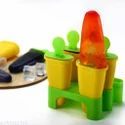 Ensemble de 6 moules à kulfi en plastique Aalok - Sans BPA, 60 ml, pour glaces et sucettes glacées maison - Jaune - Product Image 6