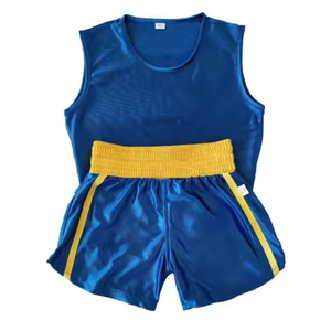 Fabrication d'uniformes de boxe en polyester, uniformes de boxe pour hommes, uniformes de boxe les plus vendus, uniformes de boxe en vente flash, kit d'uniformes de boxe 100% coton - Product Image 5