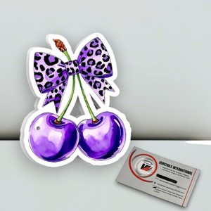 Paleta de Extensión de Pestañas Acrílica Magnética Personalizada con Diseño de Lazo de Leopardo, Cereza Morada, Flor y Corazón, para Herramientas de Belleza - Product Image 5