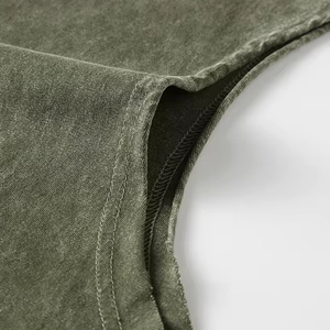 Nuevas Camisetas de Tirantes Personalizadas de Tallas Grandes para Gimnasio, Camisetas de Tirantes Oversize de Algodón Liso para Hombre, Camisetas de Tirantes para Hombre con Lavado Ácido, Camisetas de Tirantes de Algodón Pesado Estilo Urbano - Product Image 4