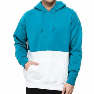เสื้อฮู้ดผู้ชายสีม่วงขาว ทรงปกติ สวมใส่สบาย มีกระเป๋า ผ้าฝ้าย 100% เฟรนช์เทอร์รี่ - Product Image 3