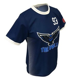 Camiseta Deportiva Sublimada para Hombre, Uniforme de Equipo Personalizado, Azul Marino y Celeste, Camiseta de Voleibol de Secado Rápido y Alto Rendimiento - Product Image 6