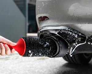 Brosse de nettoyage robuste pour jantes de voiture, pour un nettoyage en profondeur, accessoires de detailing auto, kit de lavage de véhicule, outil. - Product Image 4