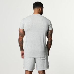 Camiseta de Algodón para Hombre, Corte Regular, Cuello Redondo, Manga Corta, Color Sólido, Estilo Casual - Product Image 2