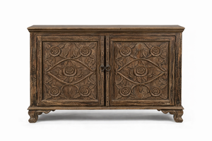 Oferta Especial: Aparador o Mueble de Comedor de Madera Maciza Tallada a Mano con Diseño de Rosas Ravish, Disponible a Precio de Fábrica - Product Image 5