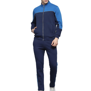 Stylish Casual Plus Size Solid Sports <b>Tracksuits</b> for Men Zipper Polyester/Cotton Quick Dry Breathable 2026 Design Wholesale - Product Image 1