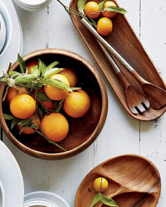 Tazón para Servir Ensaladas de Madera de Acacia de 8.5 Pulgadas, Diseño Ecológico y de Lujo, para Ensaladas de Frutas, Aperitivos, Papas Fritas, Uso en Fiestas, Tazón para Mezclar de Madera - Product Image 4