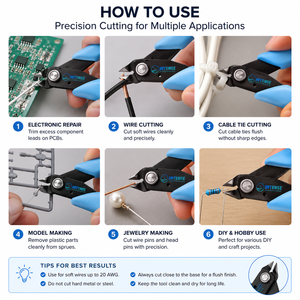 Pince coupante professionnelle de précision pour bijoux, électronique et fils – Fabricant OEM - Product Image 6