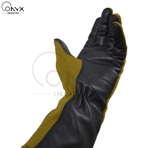 Wholesale Custom Nomex Flight Gloves Fire Resistant Flame Retardant Premium Sheepskin Leather Tactical Aviation Safety Gloves - Product Image 5