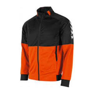 Blouson de sport pour homme à blocs de couleur, col montant, fermeture éclair, coupe-vent, en polyester, pour l'automne, coupe droite - Product Image 2