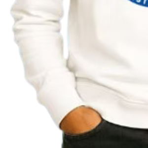 Sweat-shirt blanc à col rond pour garçons, pull décontracté à manches longues, streetwear quotidien, vêtements confortables pour un style de vie actif - Product Image 2
