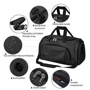 Bolsas de Lona para Viaje, Deportes, Gimnasio, Ligeras, Gran Capacidad, Fin de Semana, Duraderas, Casuales, Impermeables, Bolsa de Almacenamiento - Product Image 3