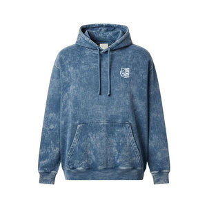 Vente directe usine – Blousons à capuche délavés pour hommes, personnalisables avec logo, motif uni, 100 % coton, prêts pour l'hiver - Product Image 1