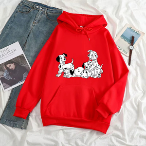 Sudaderas con Capucha para Mujer, Otoño Invierno 2026, Nuevas Sudaderas Profesionales con Cuello Redondo, Sudaderas Deportivas con Estampado de 101 Dálmatas, Sudaderas con Capucha para Mujer - Product Image 5