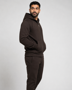 Mens relaxed zip hoodie made with smooth breathable fabric offering flexible comfort and clean street inspired daily wear - Product Image 2