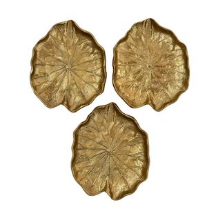 R B Overseas Lotus Leaf Aluminium Fruits secs faits à la main avec une finition plaquée or de haute qualité à un prix incroyable en Inde - Product Image 1