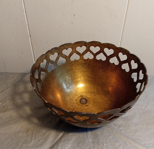 <b>Marvelous</b> Brass Fruits Bowl Heart Cutout Decorative Decor Ornament Luxury <b>Gift</b> Tableware Centerpiece Bowl - Product Image 6