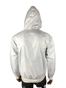 เสื้อแจ็คเก็ต Anorak สีขาวแบบขายส่ง ผ้าริปสต็อป สำหรับผู้ชาย ใส่เดินป่า กันลม ใส่เล่นกีฬา หรือใส่ลำลองในฤดูใบไม้ร่วง  รับผลิตตามแบบ - Product Image 4