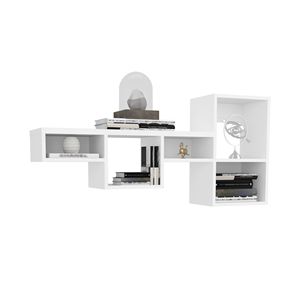Wallshe 47 \ "ampio scaffale cubo modulare 7 livelli mensola a muro bianco per soggiorno camera da letto casa ufficio - Product Image 5