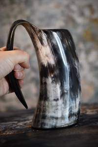 Mug en corne de buffle Viking de 5 pouces de long, fait main, de haute qualité, très demandé (Mug en corne de bœuf de 5 pouces) - Product Image 6